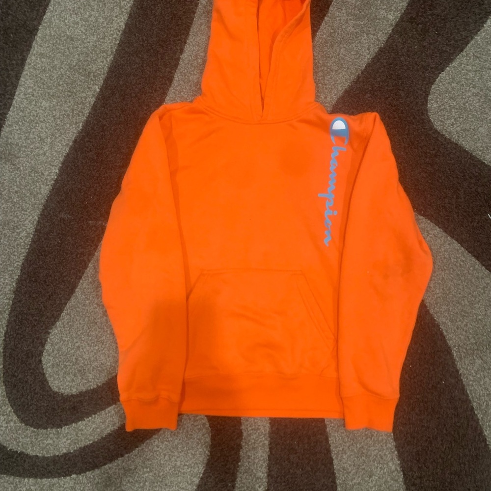 Champion orange Fleece Hoodie🔥🔥🔥🔥